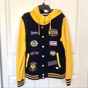 NY Yankees baseball varsity patch sweater jacket